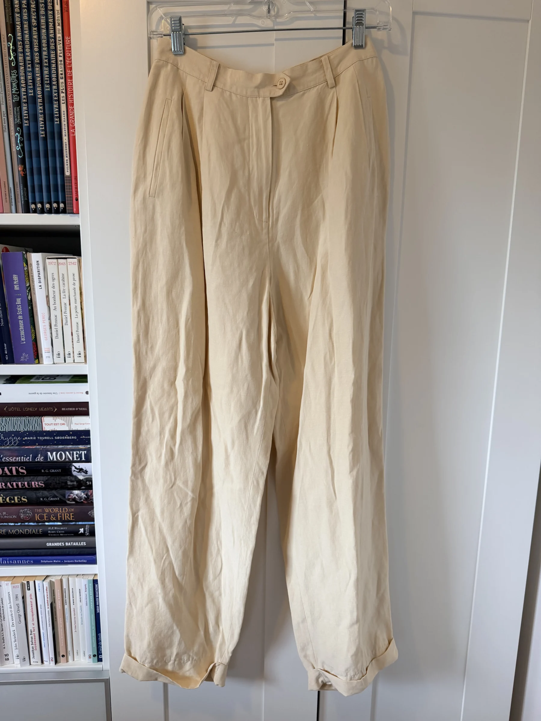 Vintage silk and linen trousers Ralph Lauren seconde main