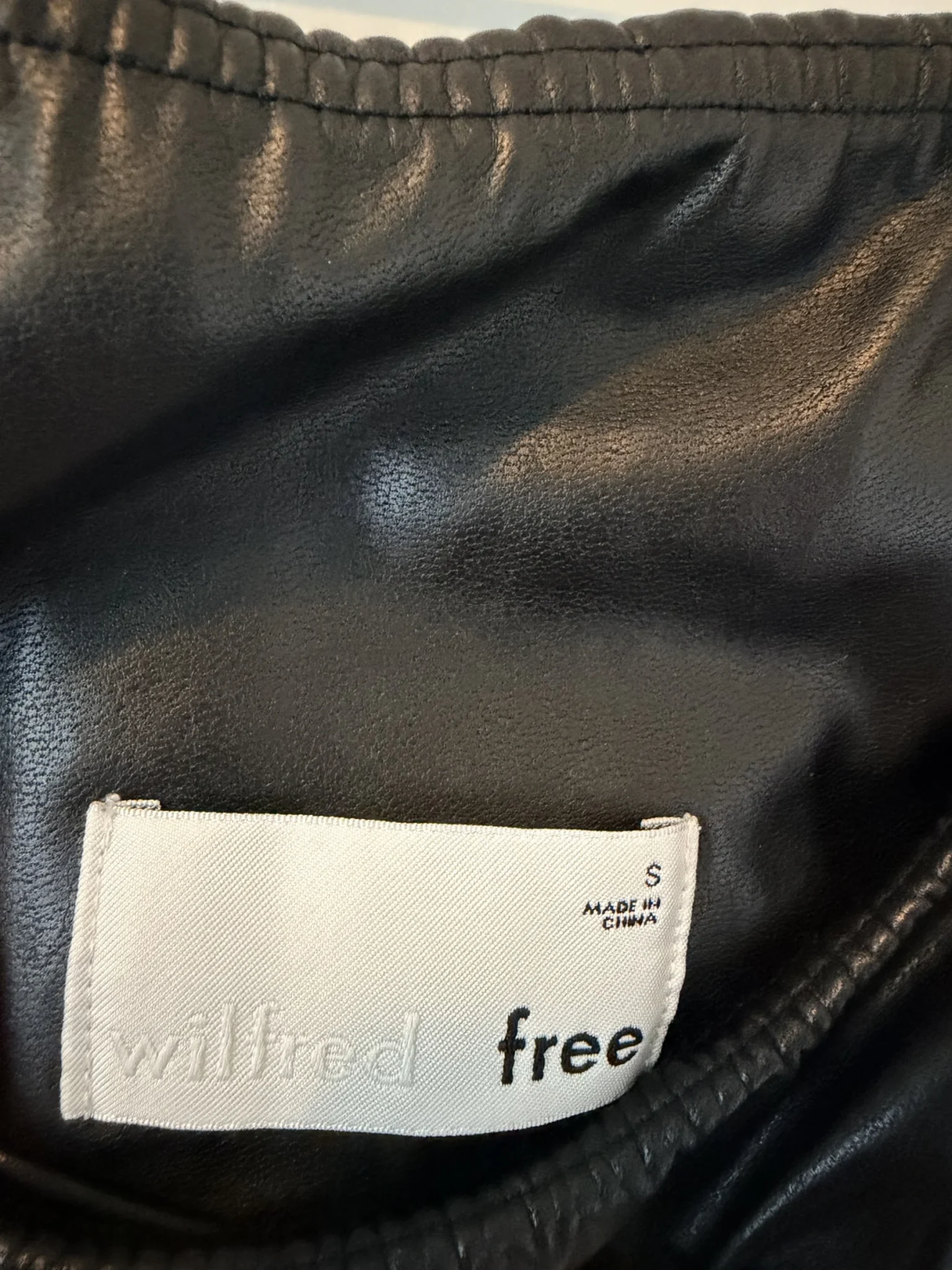 Image for Faux leather leggings