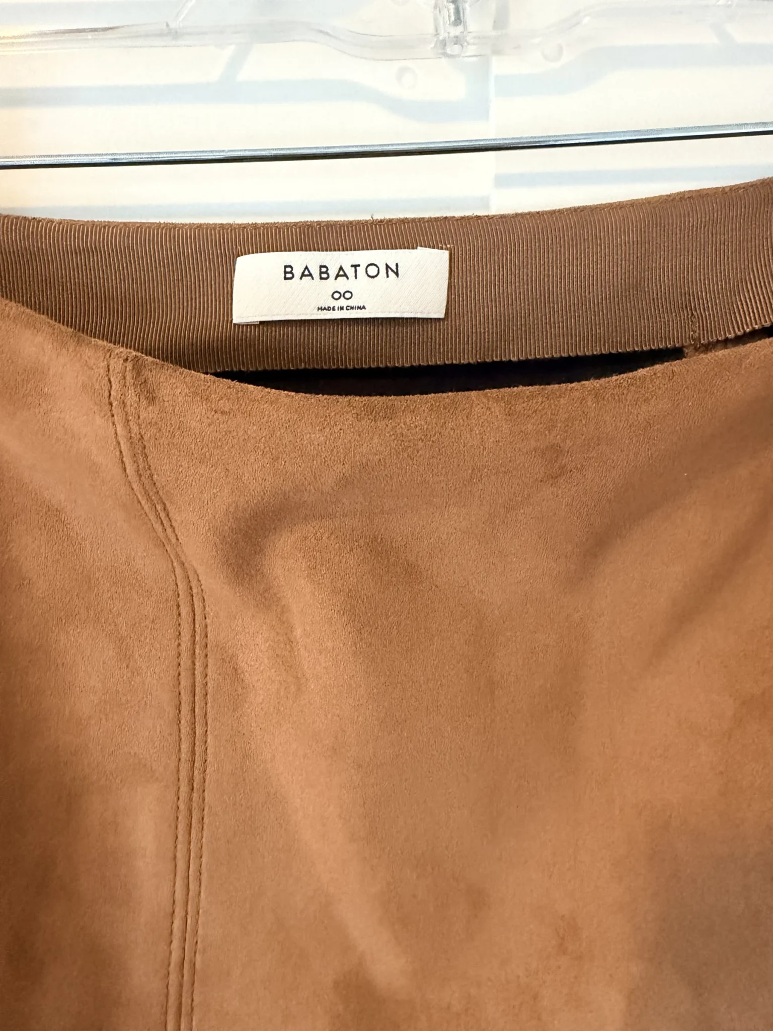 Image for Suede-effect skirt
