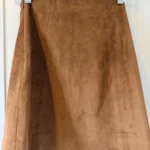 Thumbnail for Suede-effect skirt
