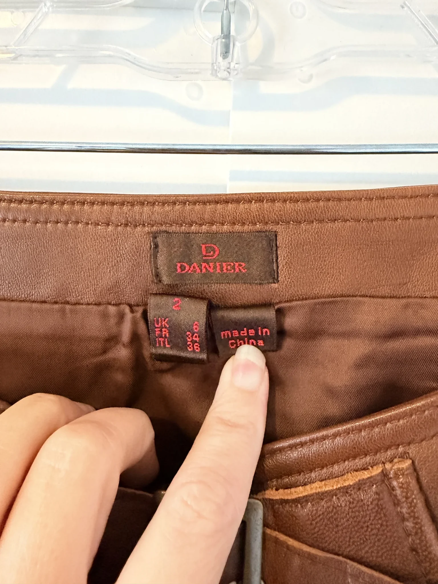 Image for Leather skirt