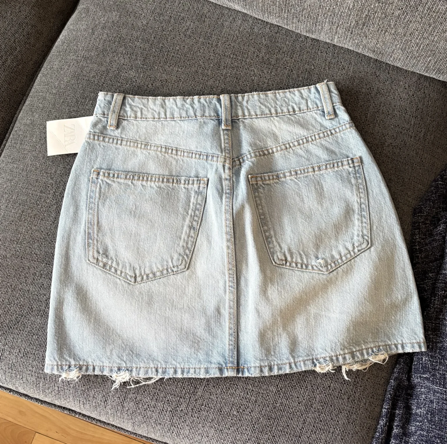 Image for Zara denim mini skirt
