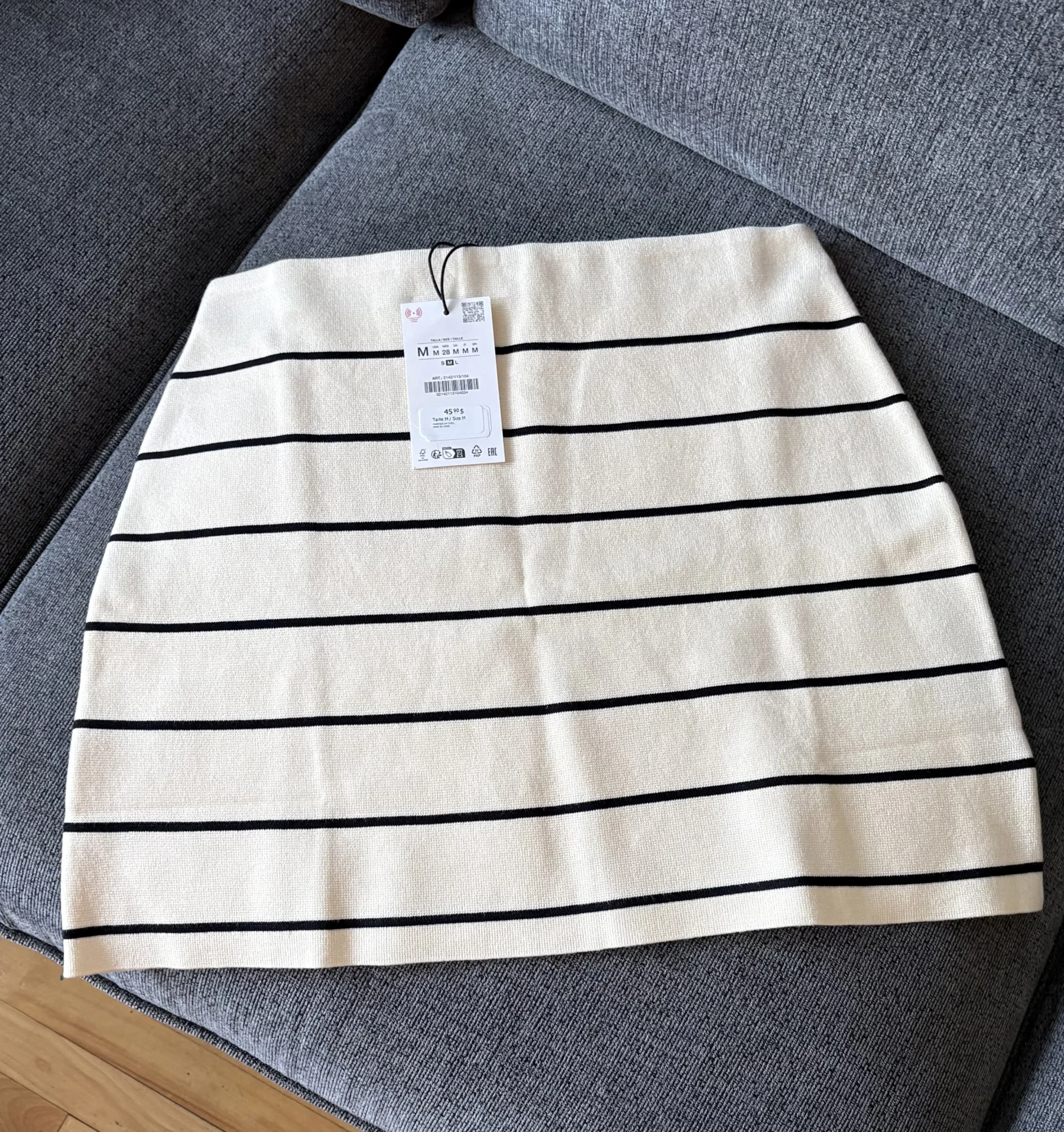 Zara knitted mini skirt Zara seconde main