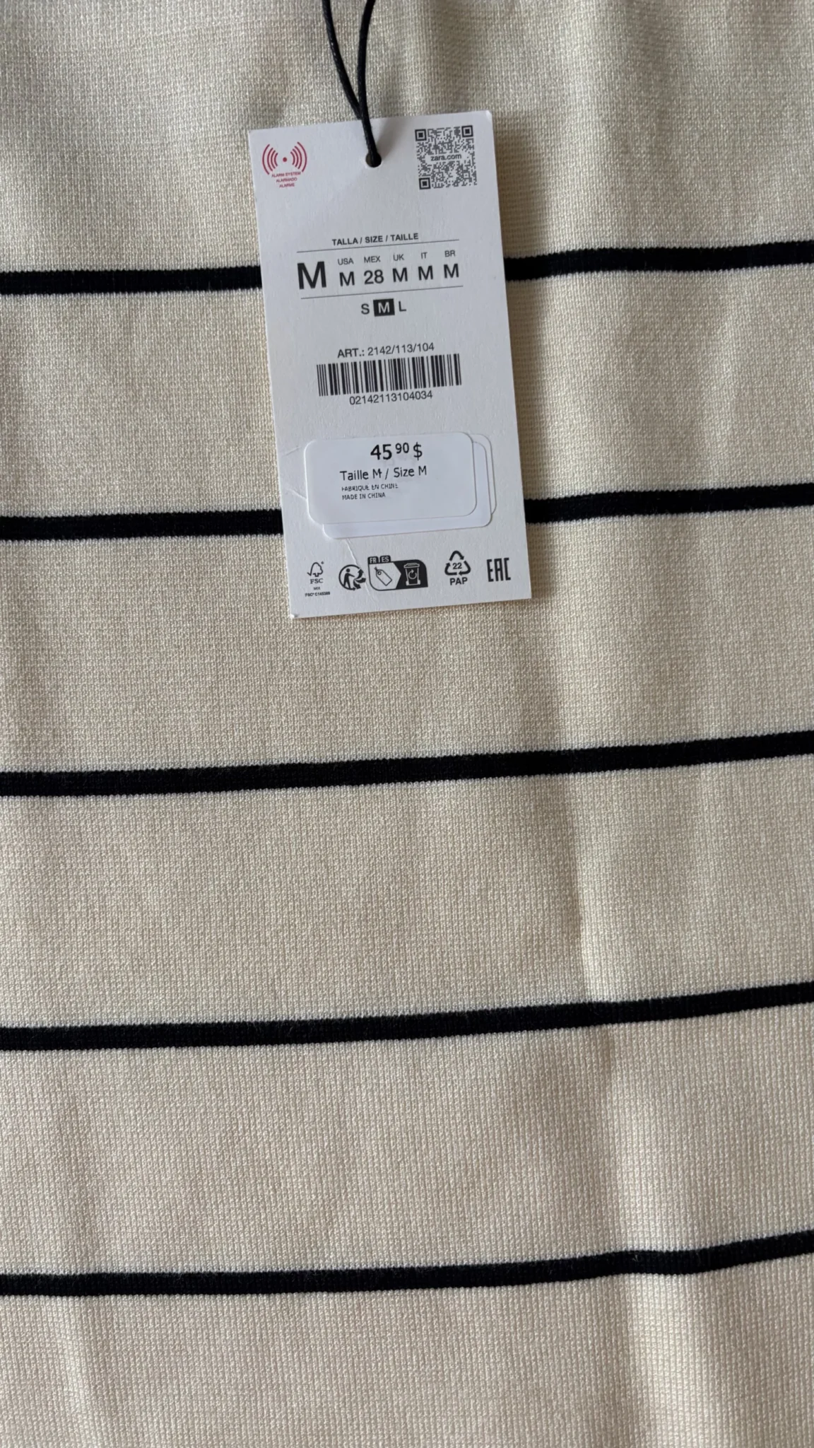Image for Zara knitted mini skirt