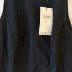 Thumbnail for Zara ruffled denim mini dress