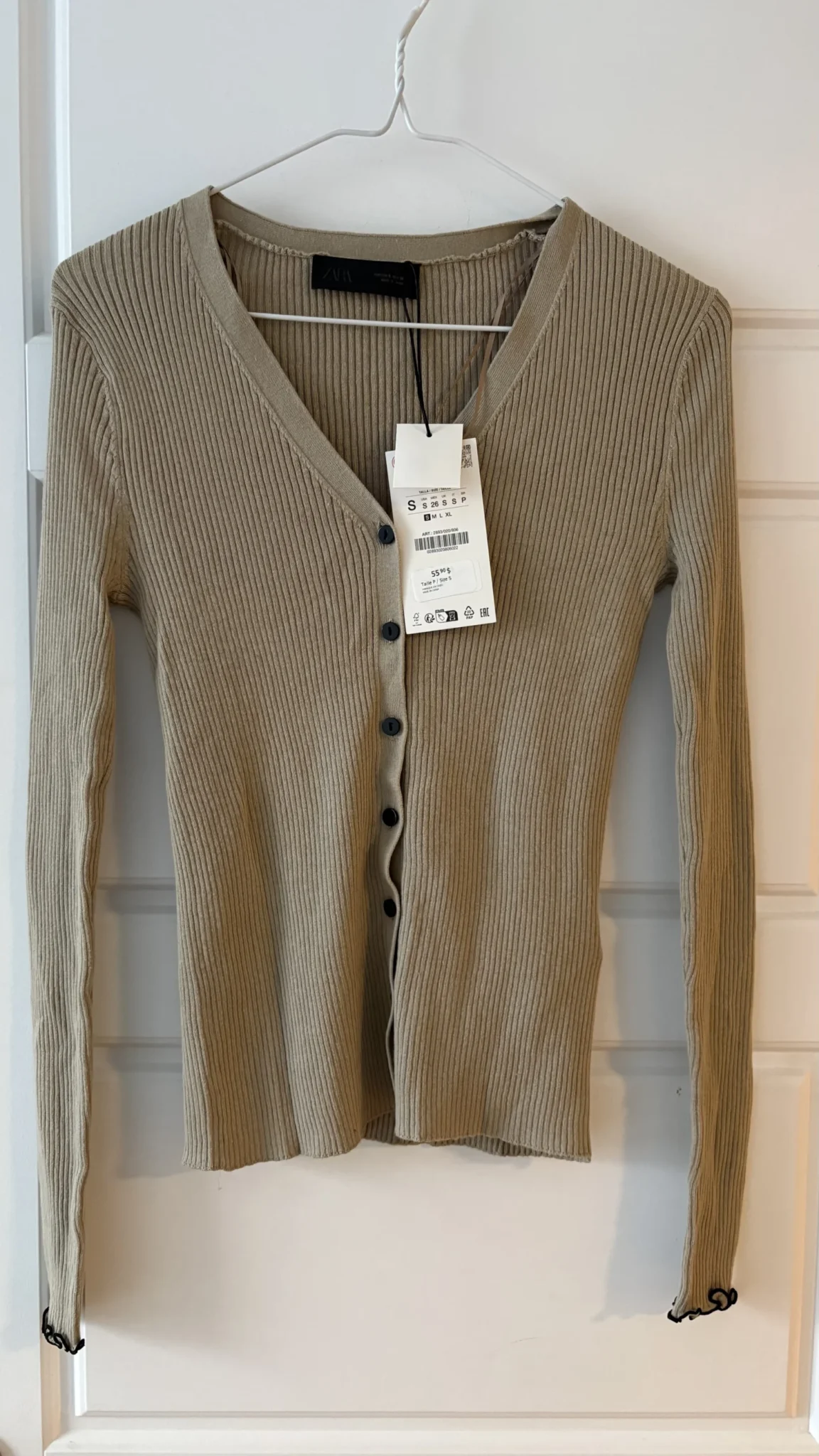 Image for Zara ribbed knit cardigan