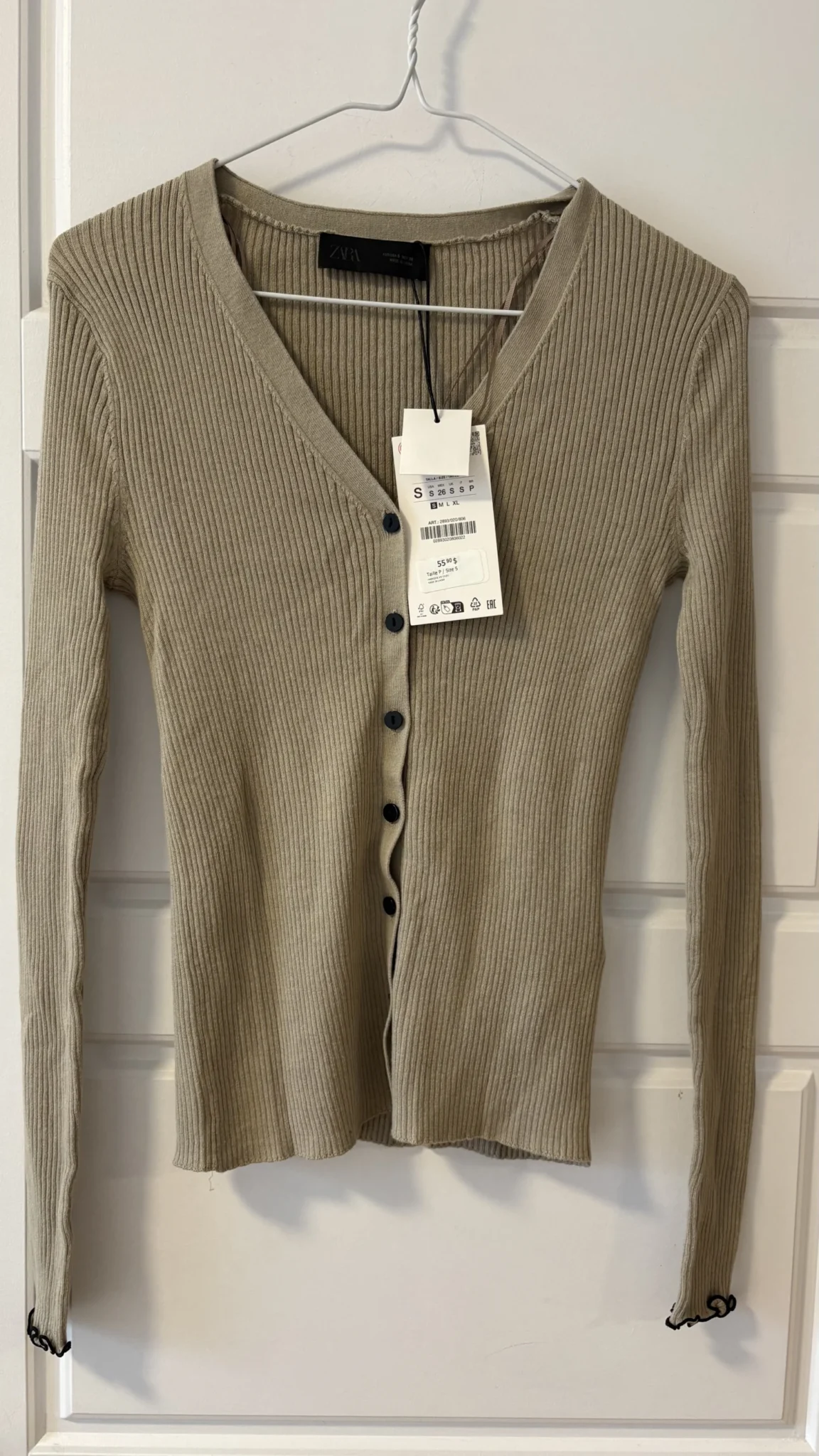 Image for Zara ribbed knit cardigan