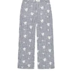 Thumbnail for Zara embroidered checked culottes