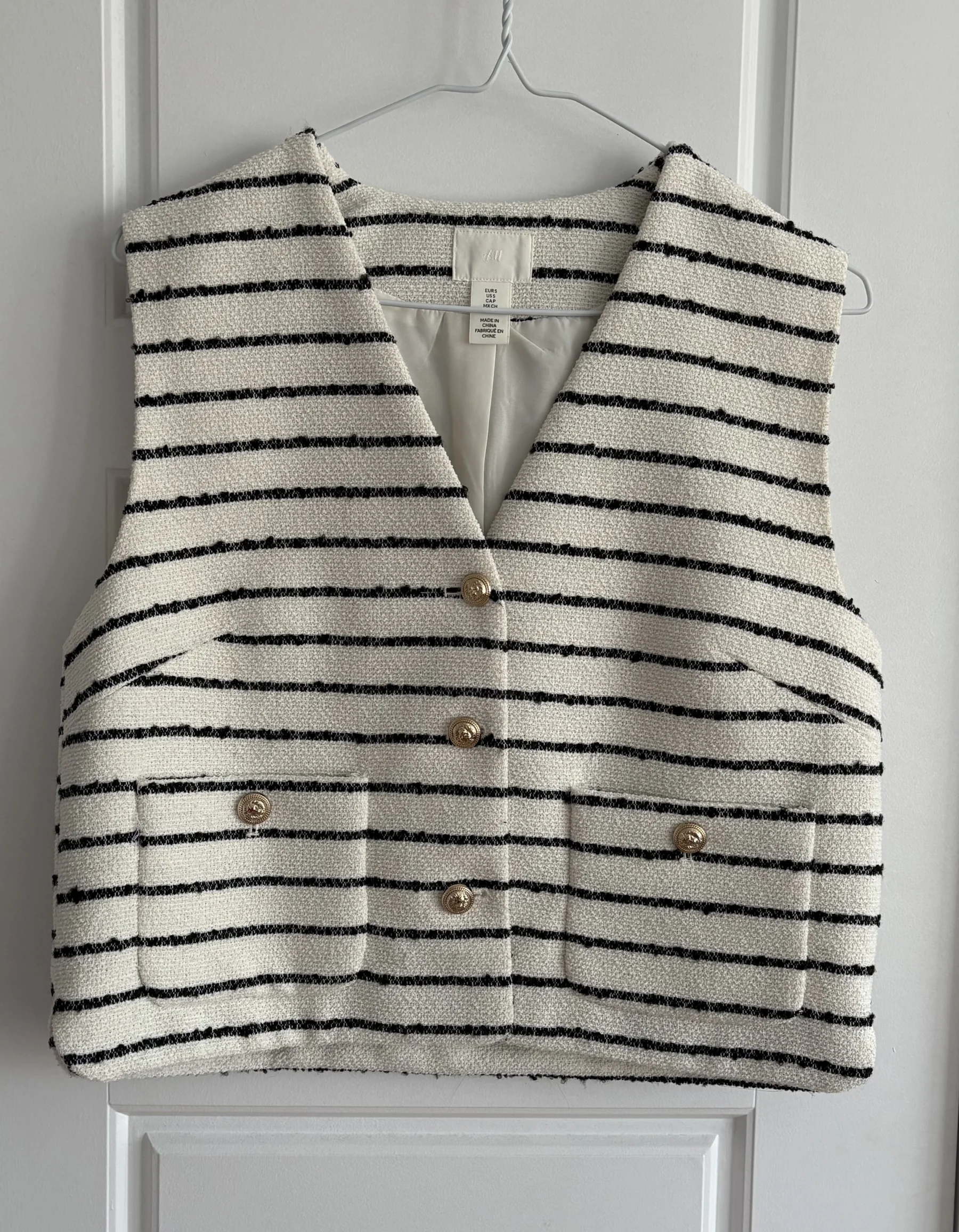 H&M striped vest HM seconde main