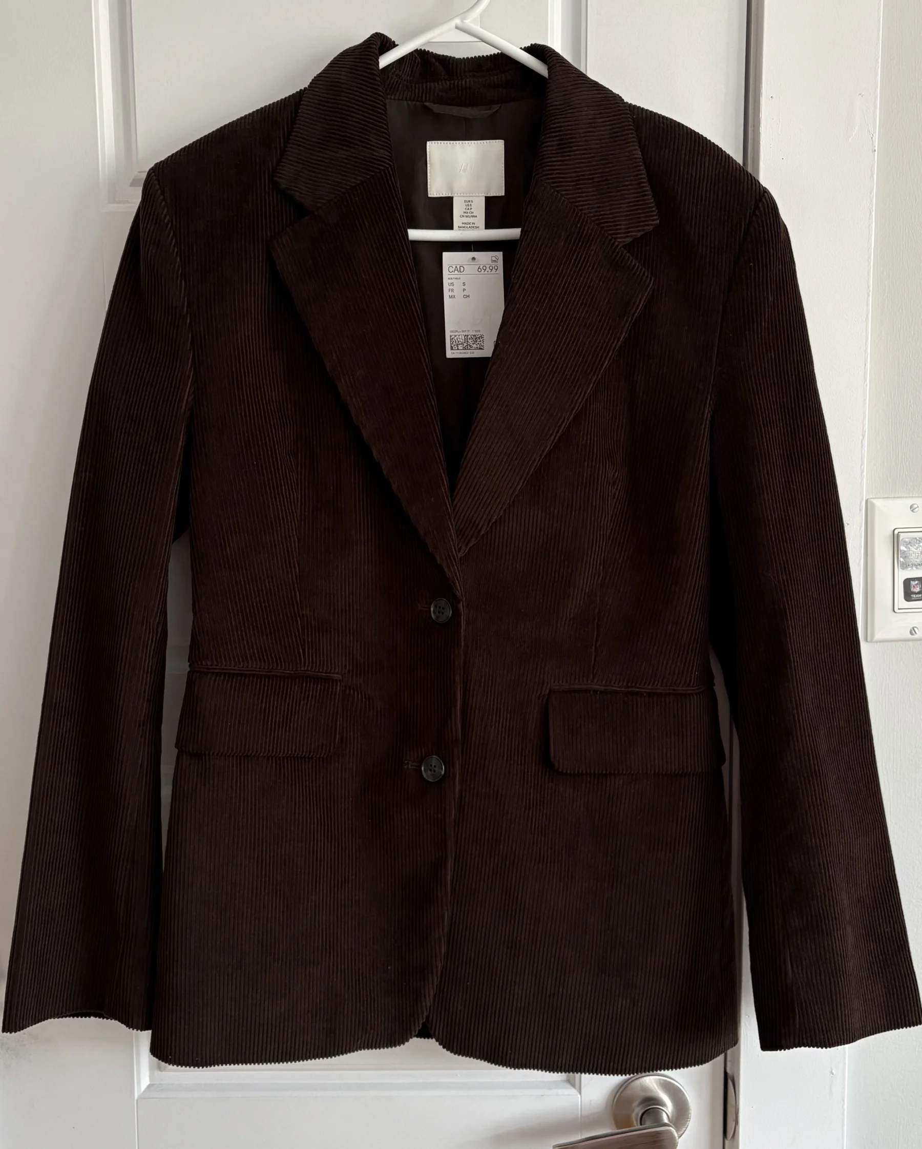 H&M corduroy blazer HM seconde main