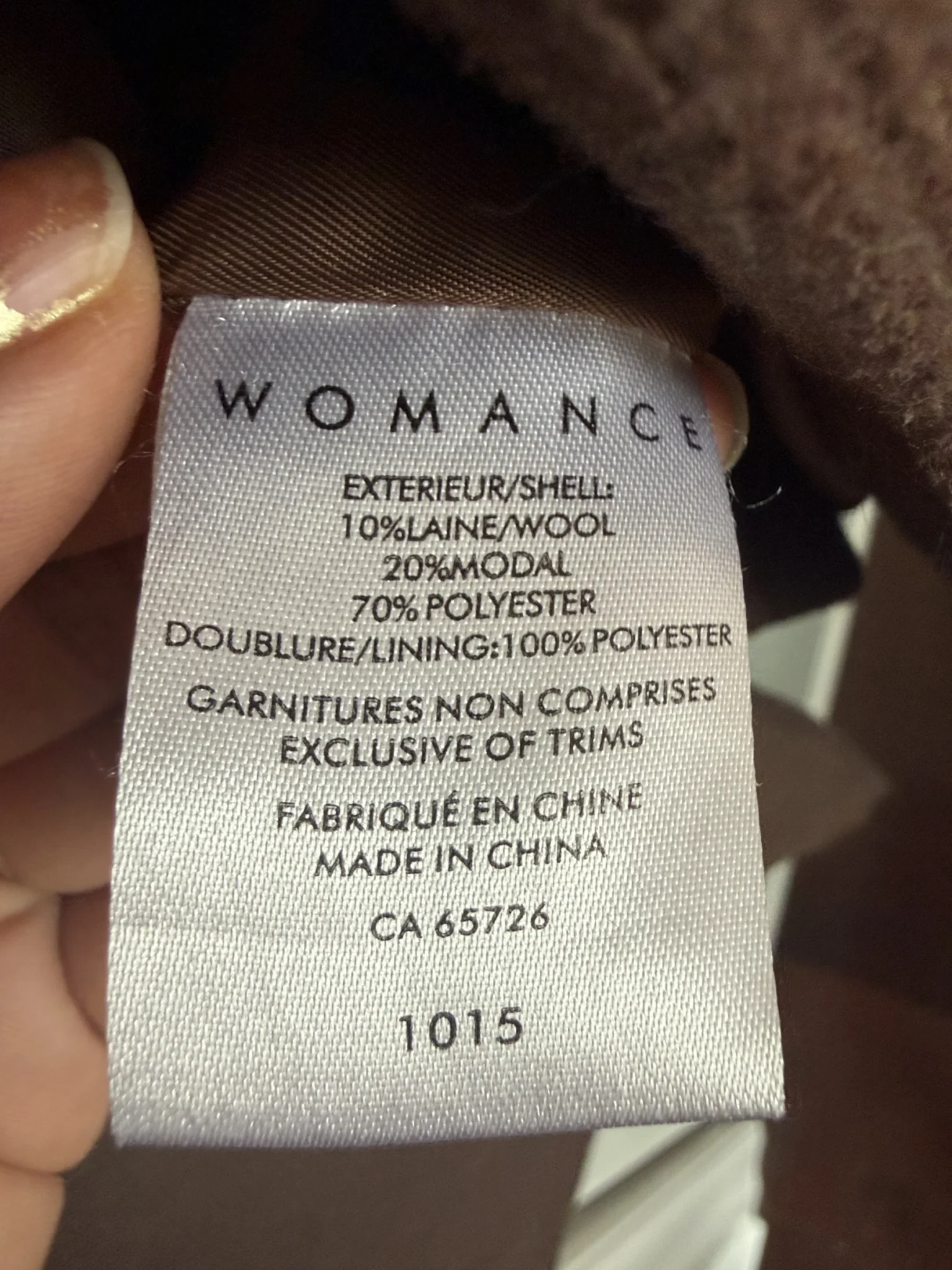 Image for Womance – Coat 1015