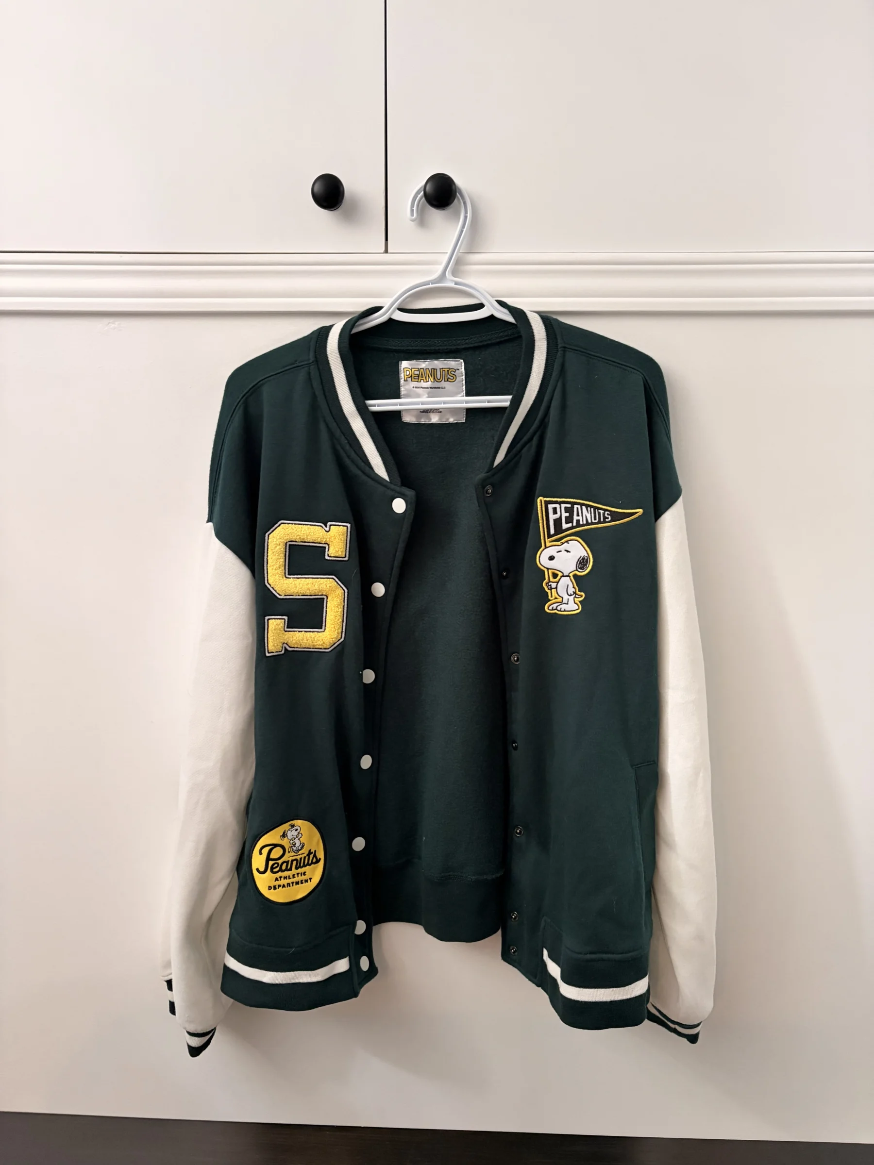 PEANUTS-style baseball jacket *Other seconde main