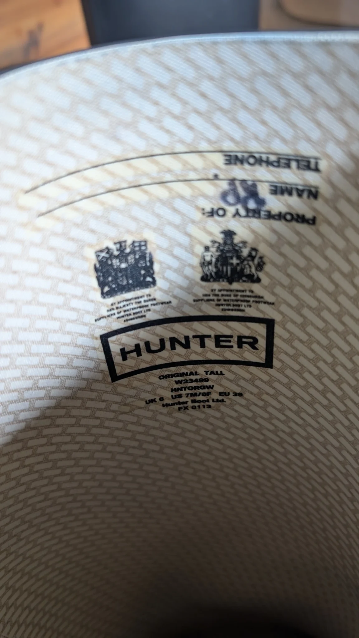 Image for Matt black Hunter boots