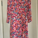 Thumbnail for Floral dress with three-quarter-length sleeves