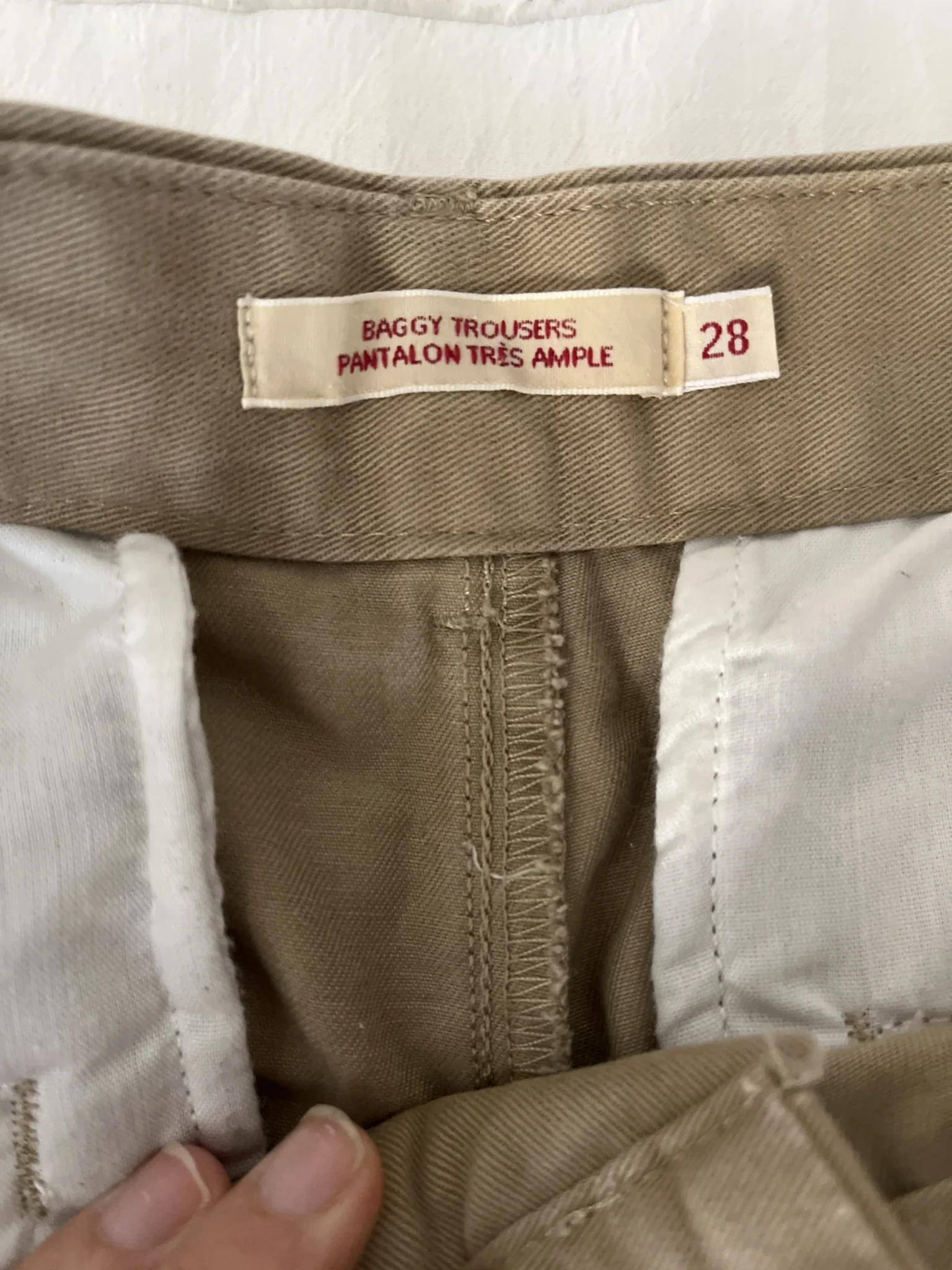 Image for Beige Levi’s chino-style trousers