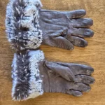 Thumbnail for Brown leather gloves
