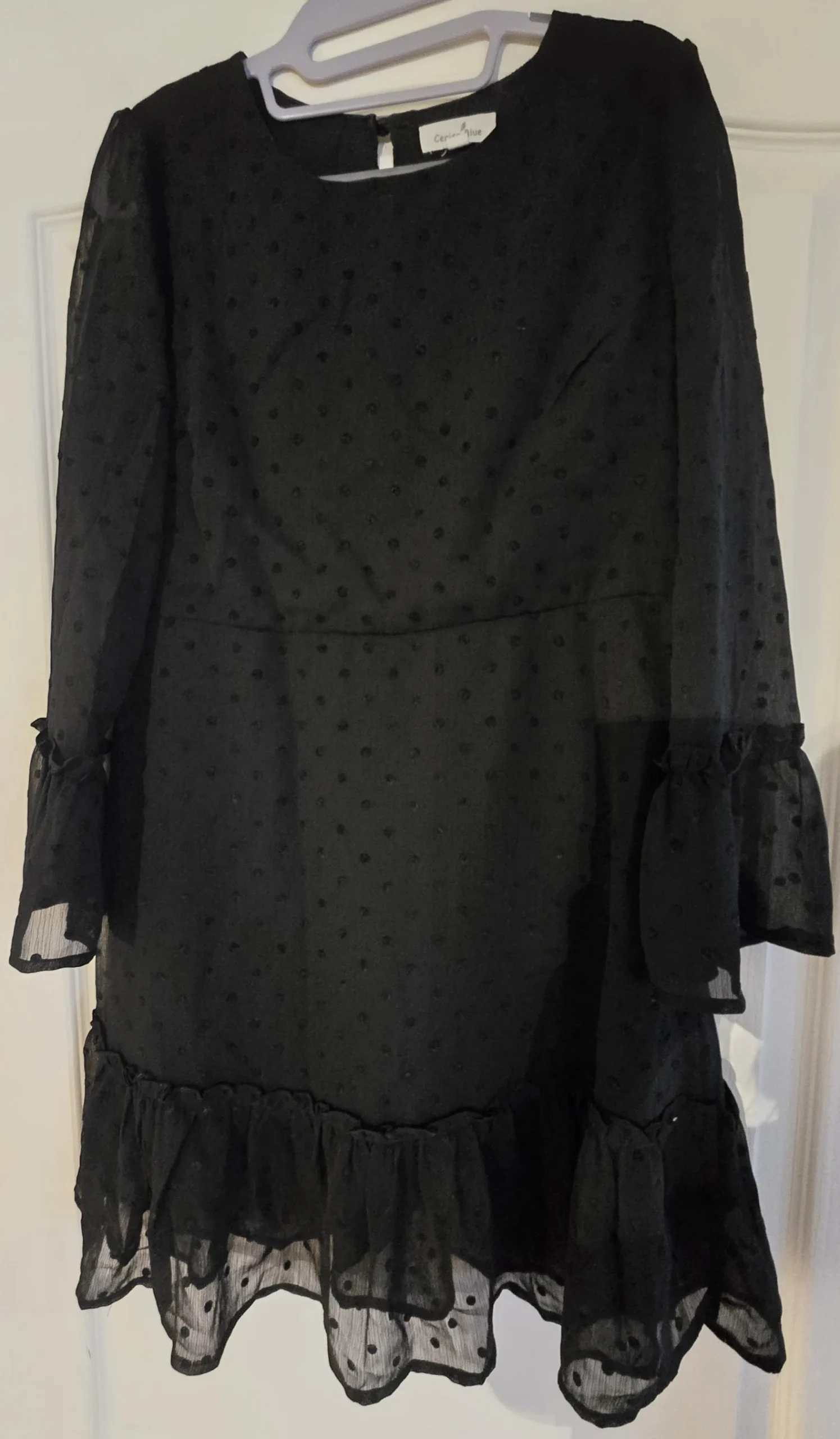 Black polka-dot dress *Other seconde main