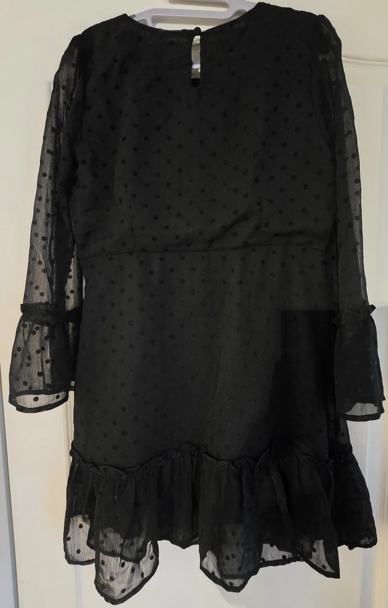 Image for Black polka-dot dress