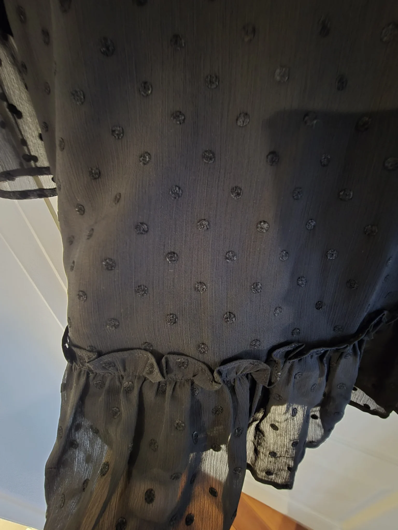 Image for Black polka-dot dress