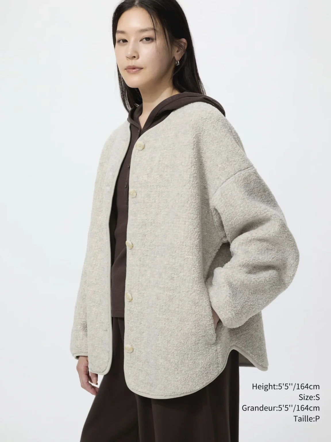 Image for Cardigan doublé de polaire Uniqlo