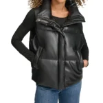 Thumbnail for Levis vegan leather quilted waistcoat