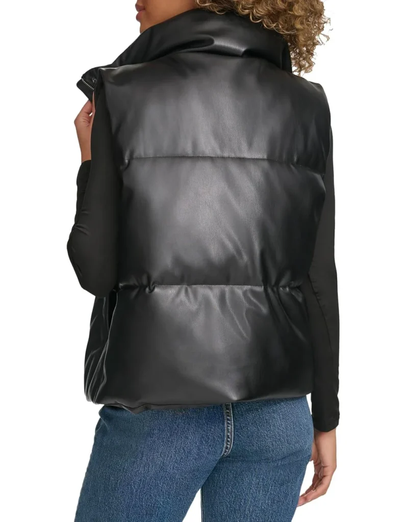 Image for Levis vegan leather quilted waistcoat
