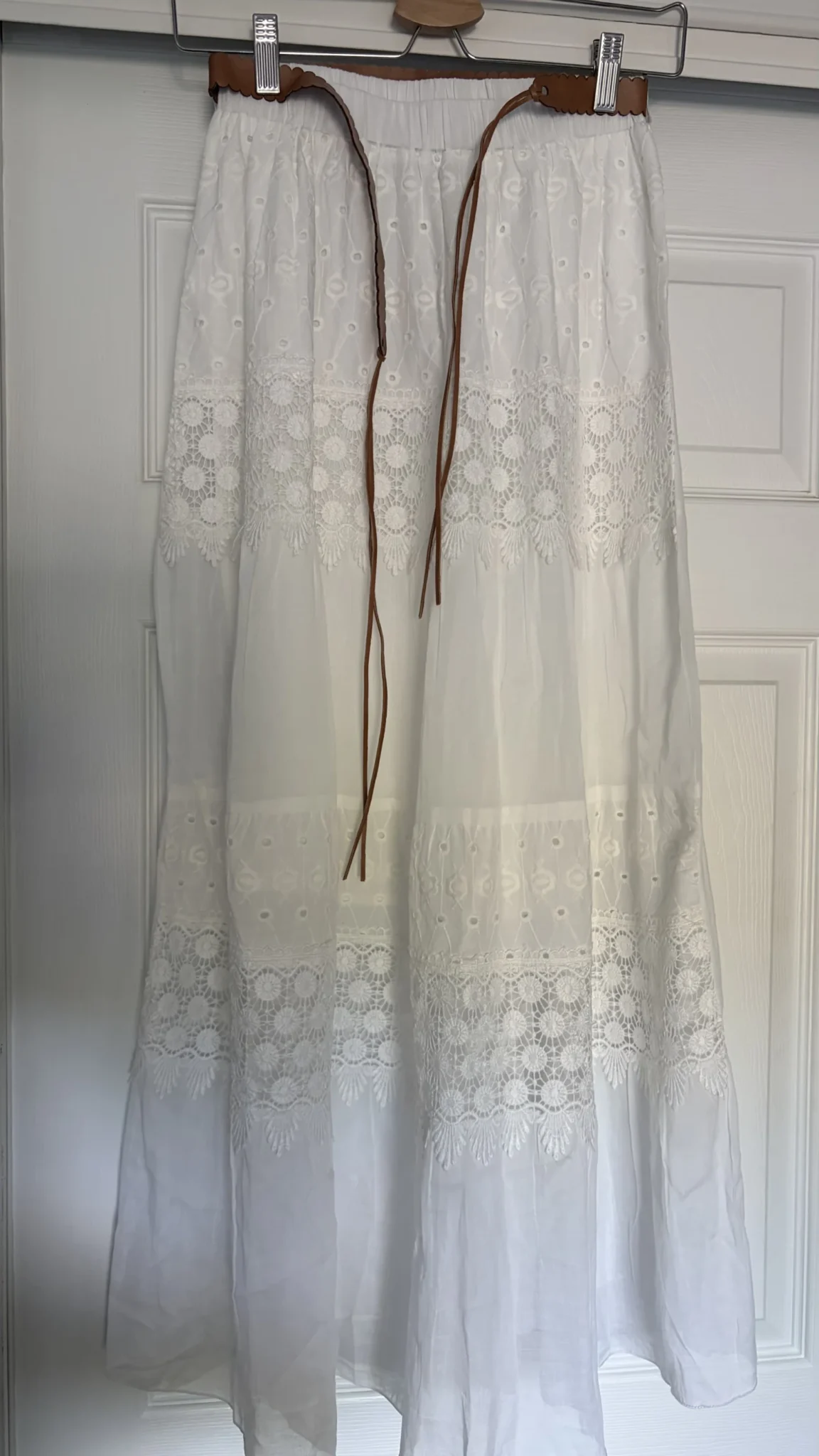 Image for White boho skirt