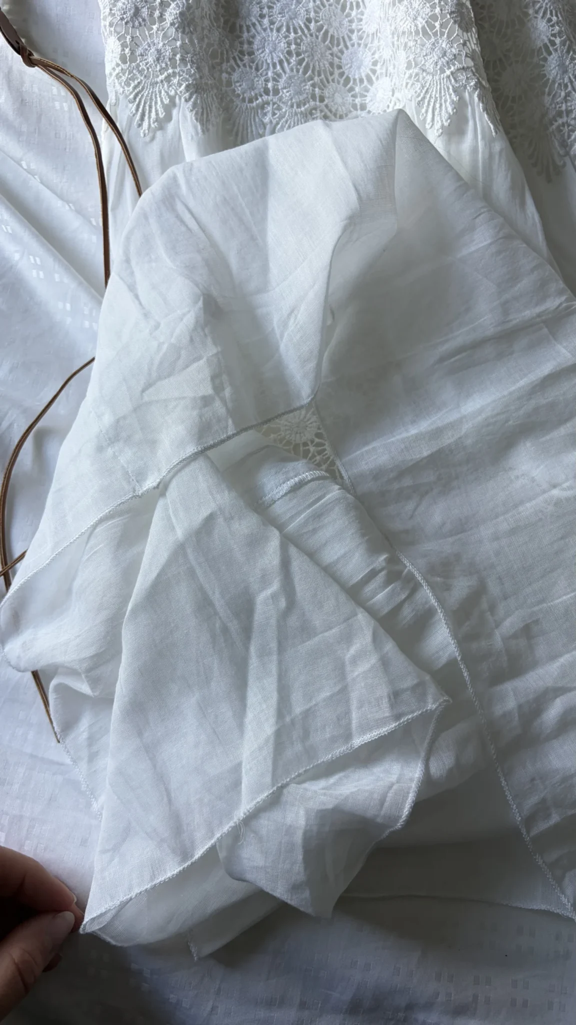 Image for White boho skirt