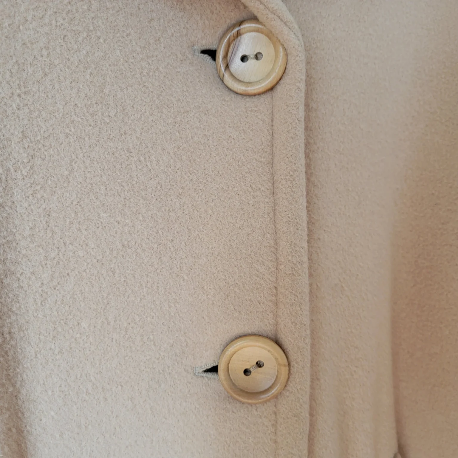 Image for Vintage Luxury Angora Cashmere Wool Camel Tan Coat‎