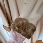Thumbnail for Vintage Luxury Angora Cashmere Wool Camel Tan Coat‎