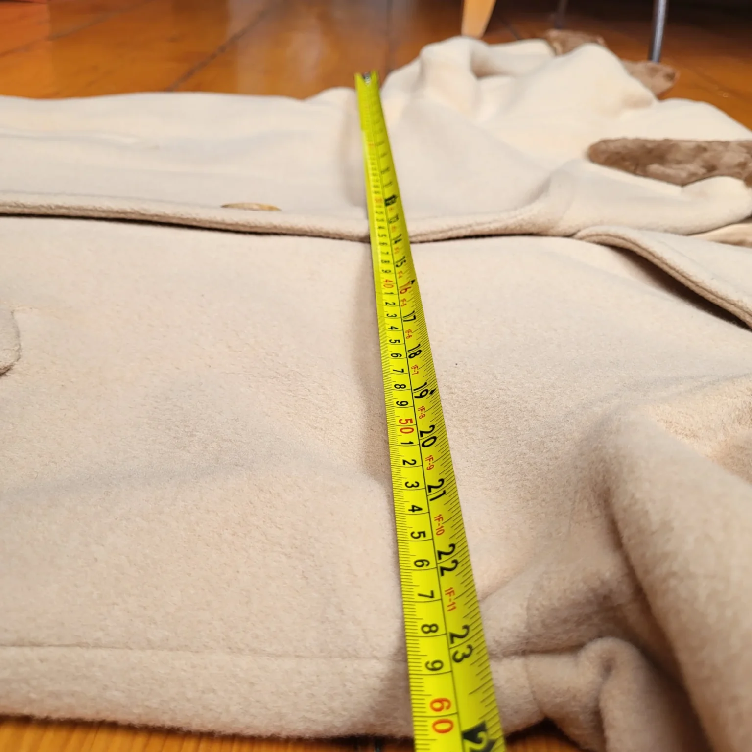 Image for Vintage Luxury Angora Cashmere Wool Camel Tan Coat‎