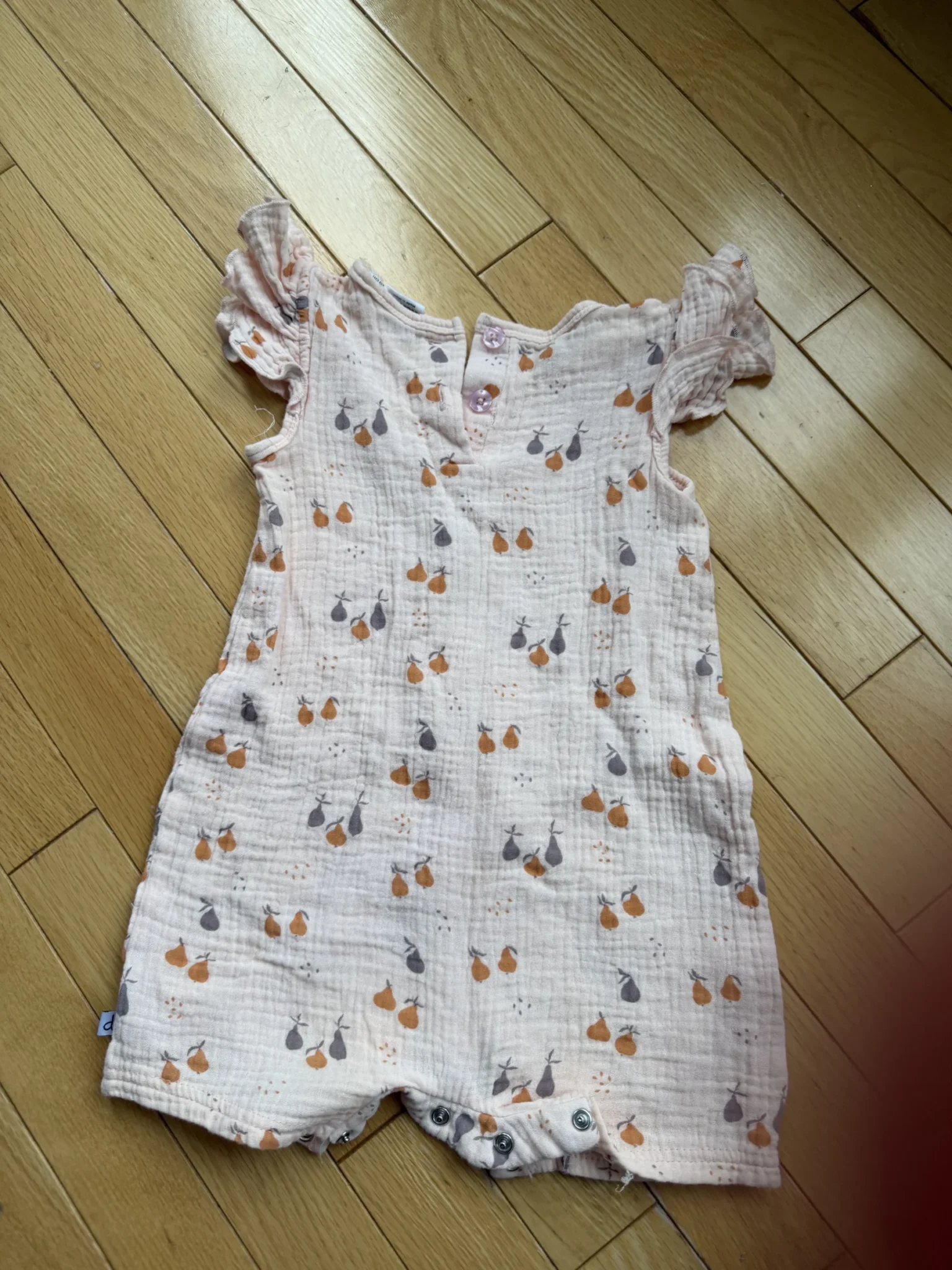 Image for One-piece muslin romper