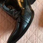 Thumbnail for ALDO – Bottines Chelsea noires en cuir verni à bout pointu – 7 US / 37,5 EUR