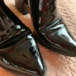 Thumbnail for ALDO – Bottines Chelsea noires en cuir verni à bout pointu – 7 US / 37,5 EUR