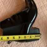 Thumbnail for ALDO – Bottines Chelsea noires en cuir verni à bout pointu – 7 US / 37,5 EUR