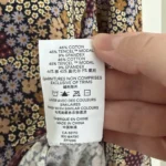 Thumbnail for Frank and Oak fitted top with a high neck and floral print