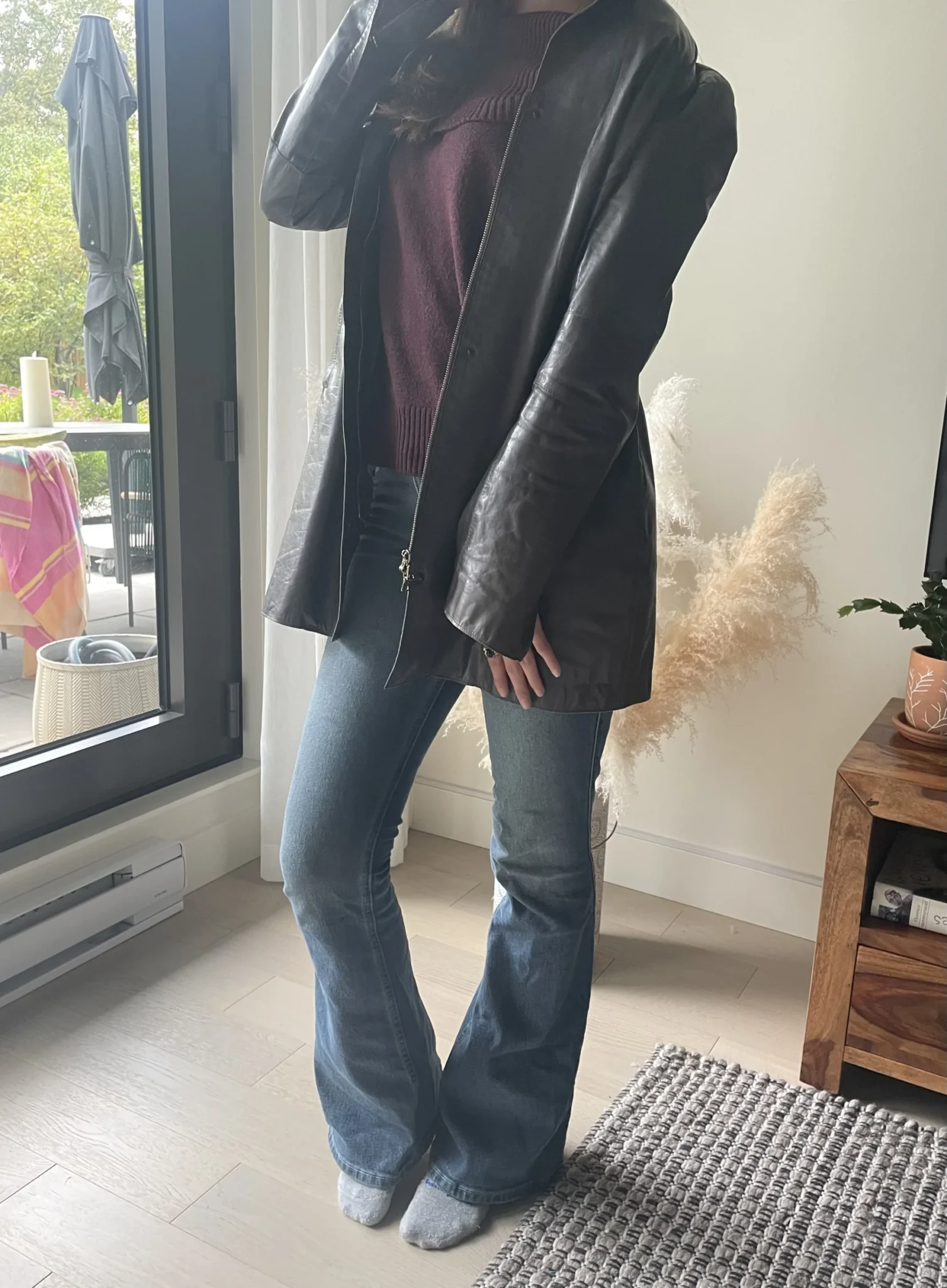 Featured image for manteau de cuir M0851, grande qualité de cuir