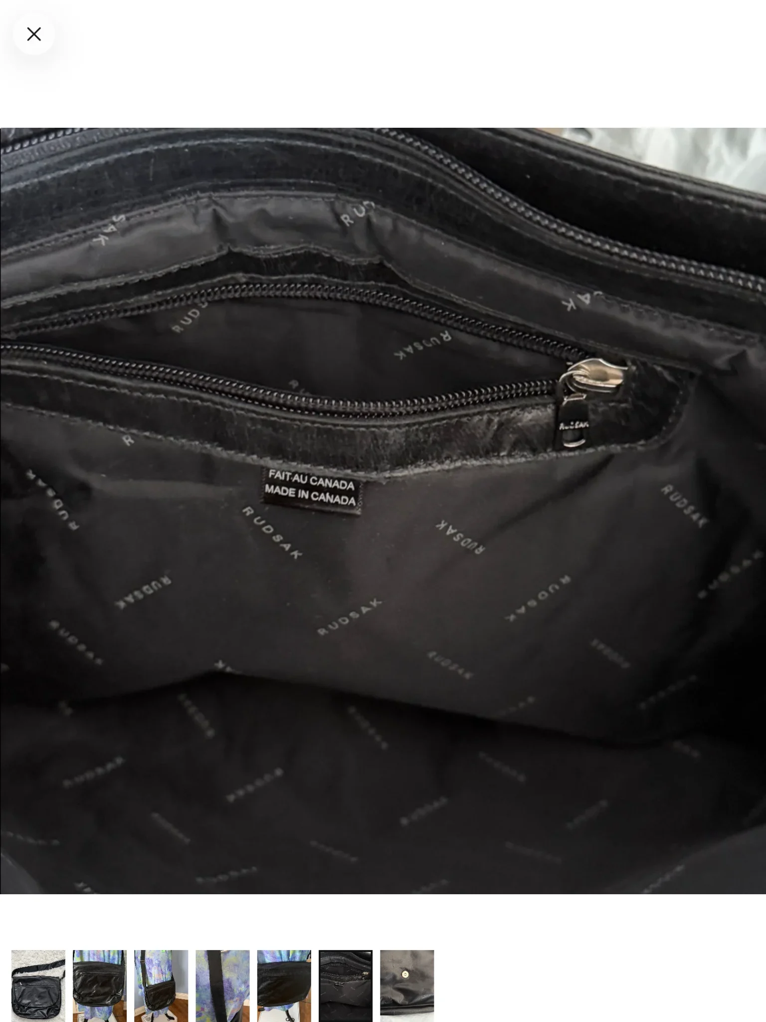Image for Large black Rudsak shoulder bag