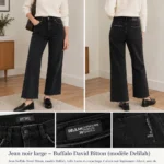 Thumbnail for Buffalo David Bitton loose-fitting black jeans – Delilah style, size 30