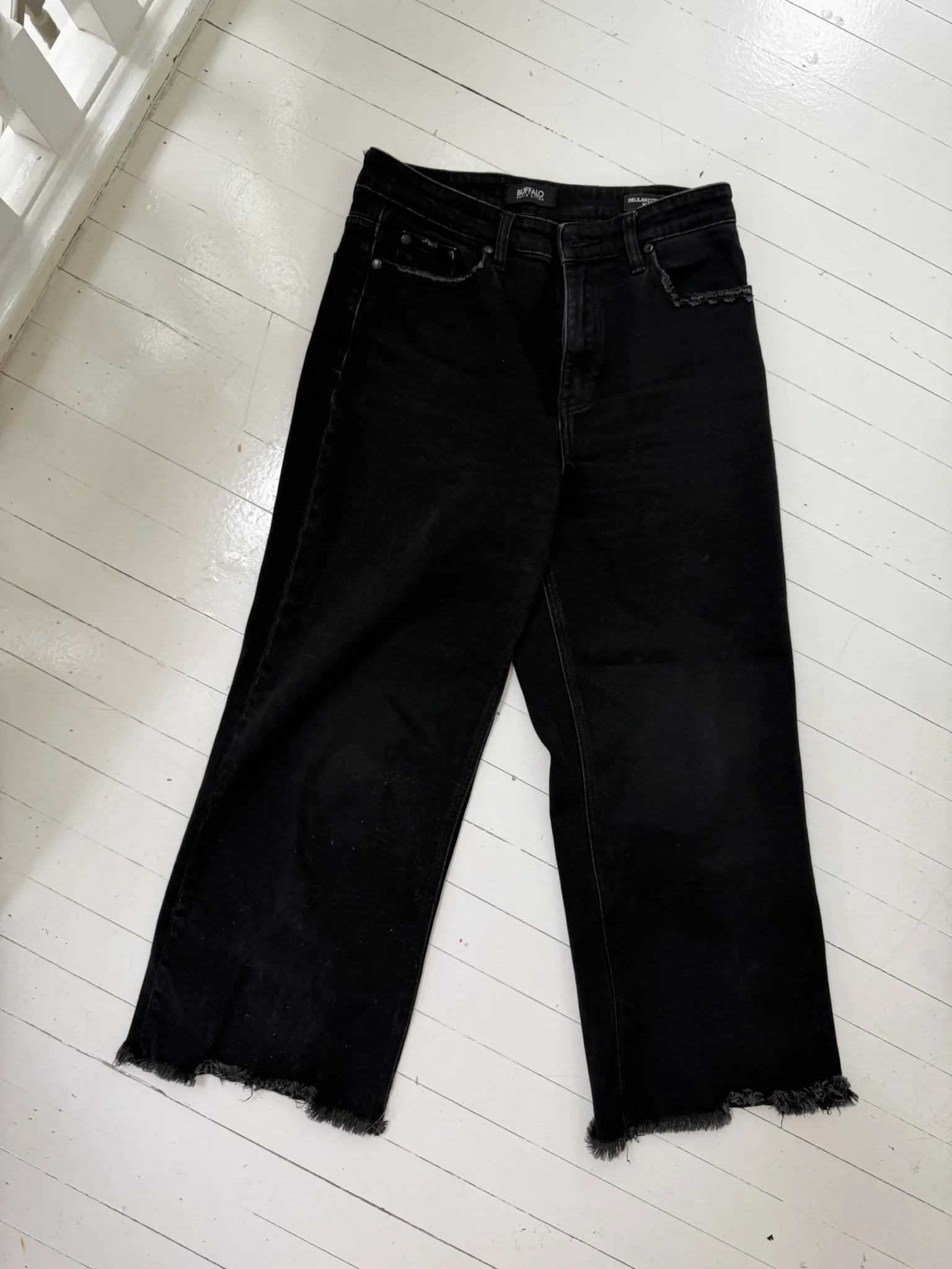 Image for Buffalo David Bitton loose-fitting black jeans – Delilah style, size 30