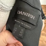 Thumbnail for Danier black leather dress with a zip at the back