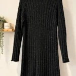 Featured thumbnail for Frank And Oak black speckled wool jumper dress – Size S
