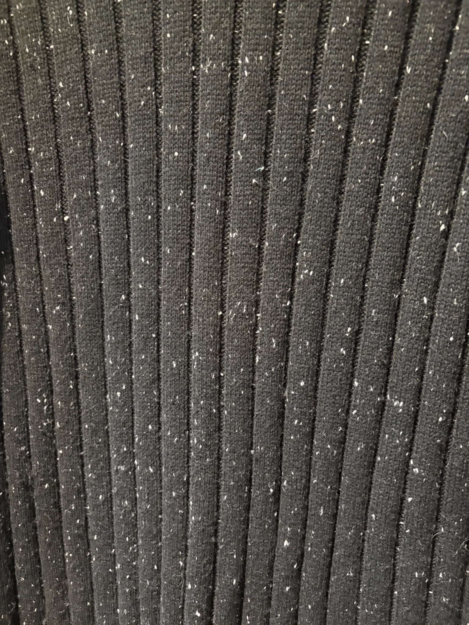Image for Frank And Oak black speckled wool jumper dress – Size S