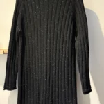 Thumbnail for Frank And Oak black speckled wool jumper dress – Size S