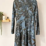 Thumbnail for Sandwich dress, size L – blue and grey abstract print