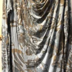 Thumbnail for Sandwich dress, size L – blue and grey abstract print