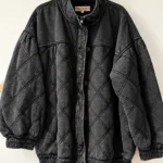 Featured thumbnail for FREE PEOPLE — Manteau matelassé noir délavé | Taille L