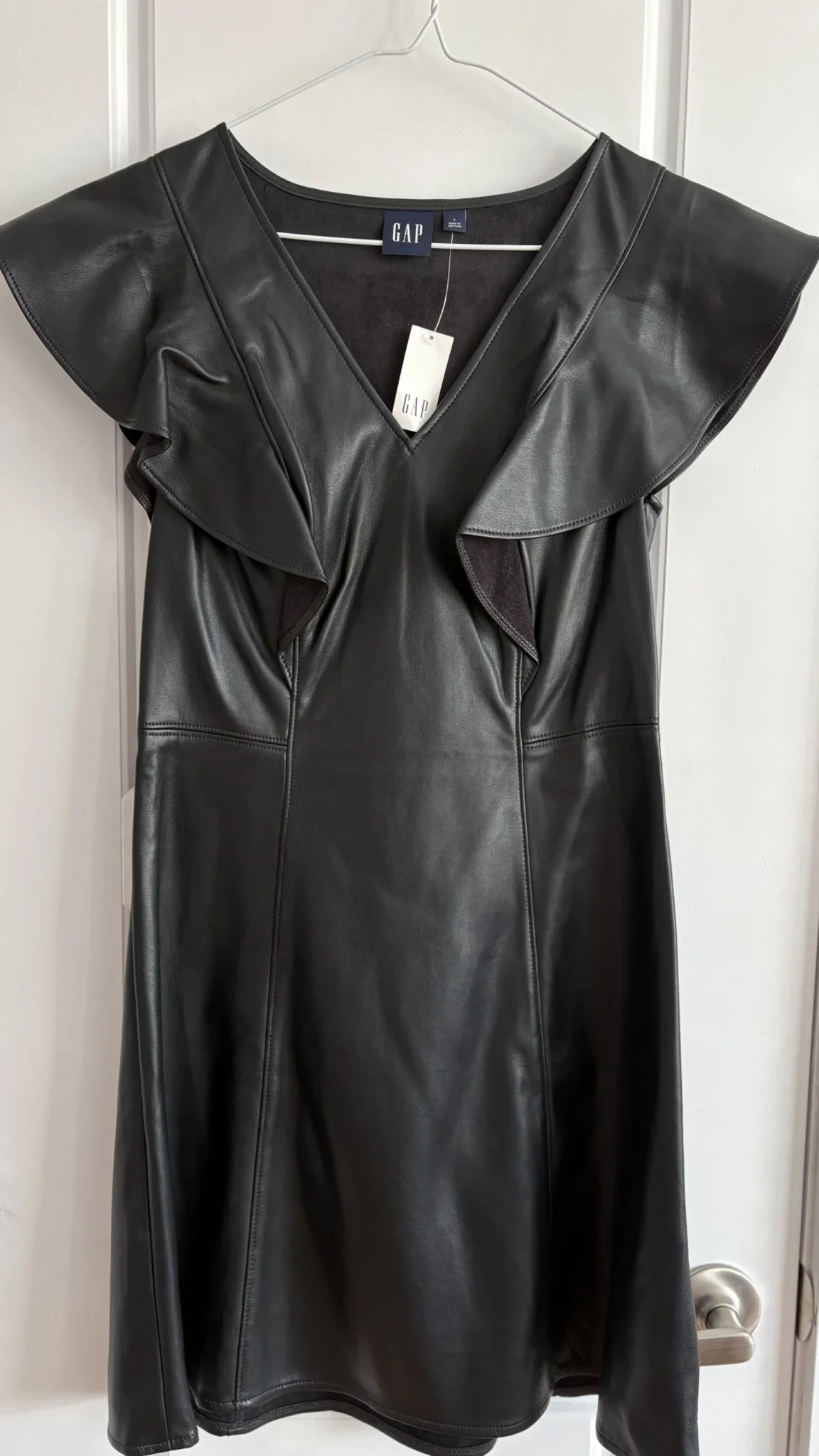 Image for Gap faux leather mini dress