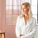 Featured thumbnail for Cropped linen blouse