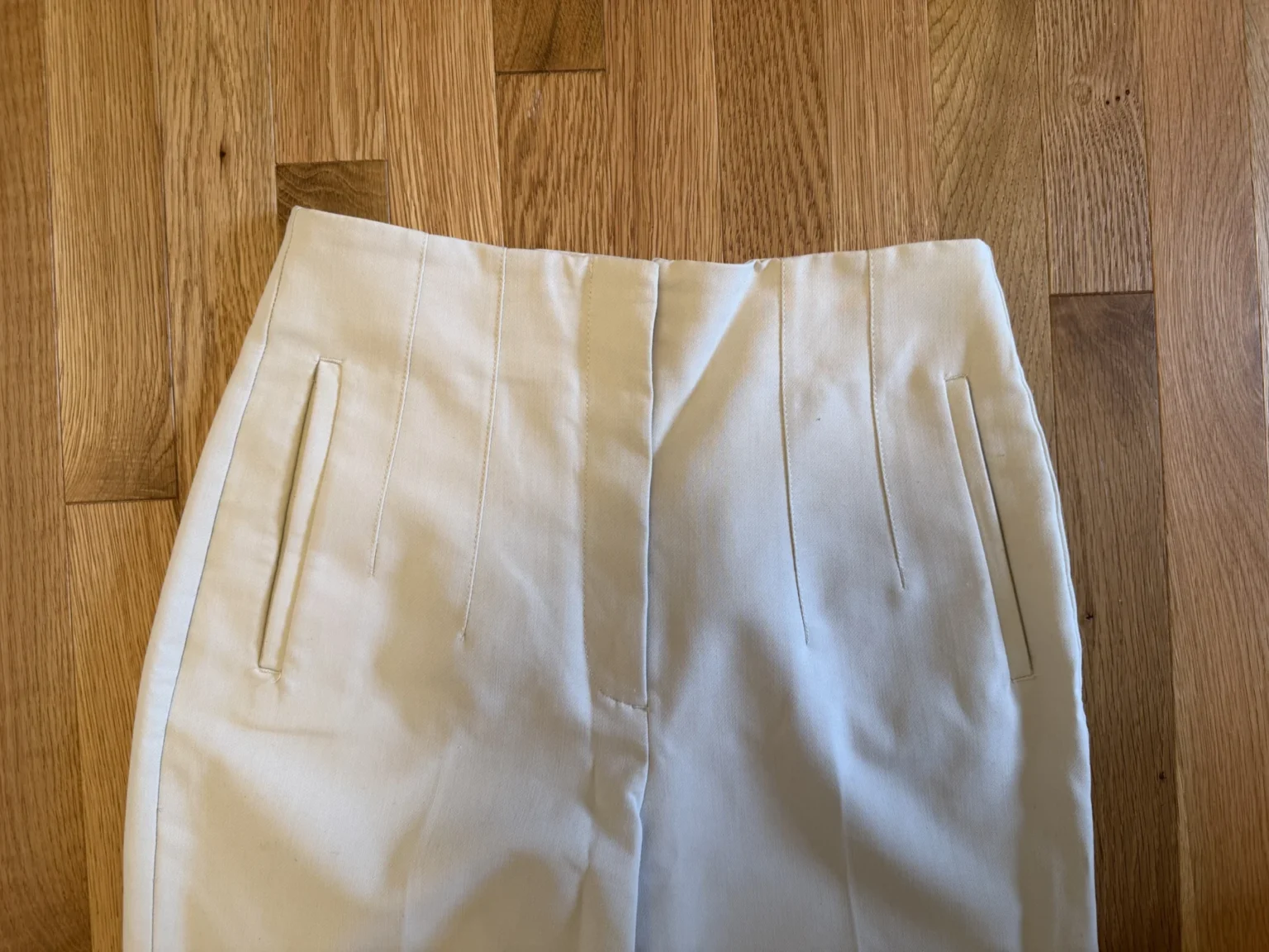 Image for Zara cream-coloured trousers